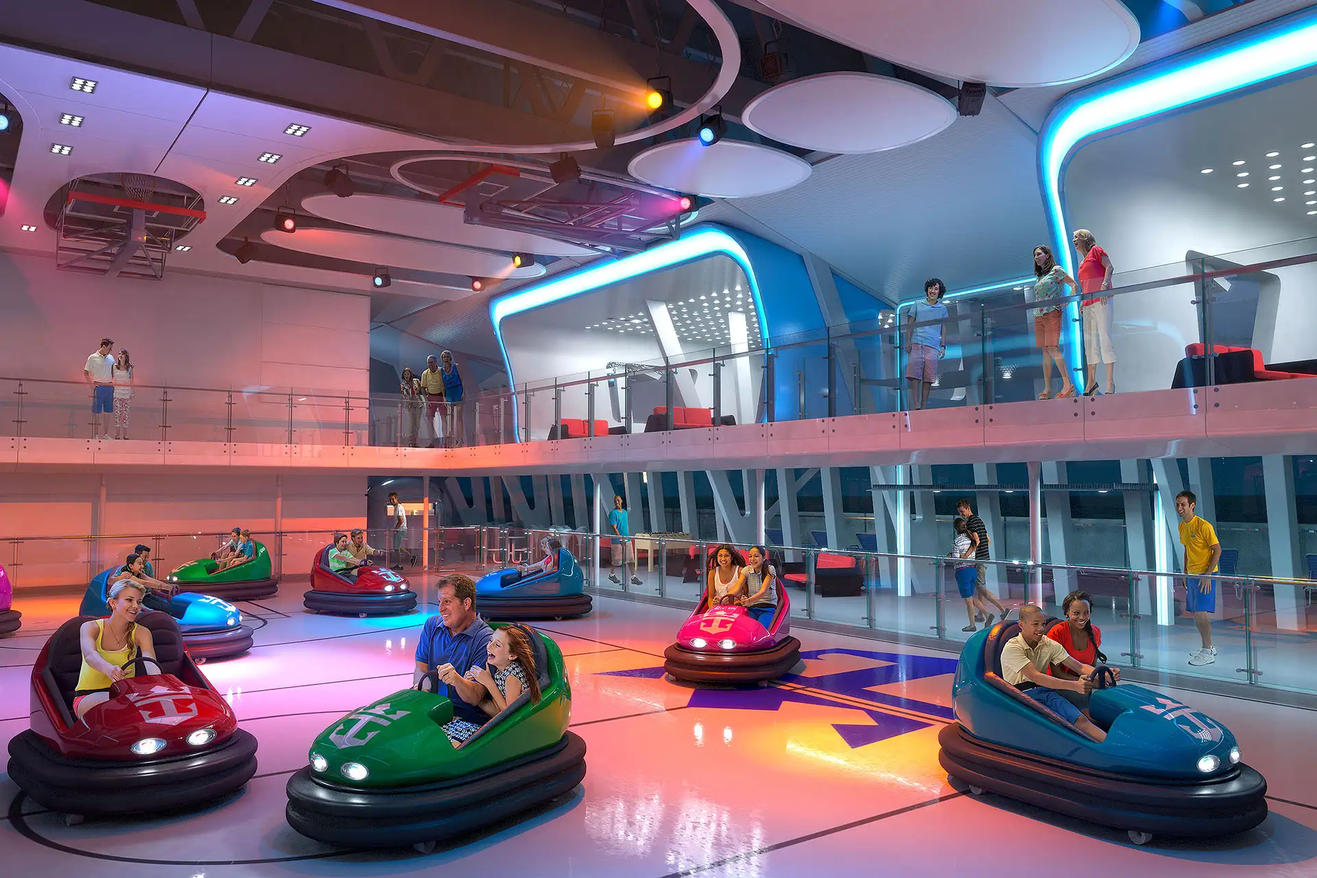 Bumper Cars on Royal Caribbean Cruise Ship