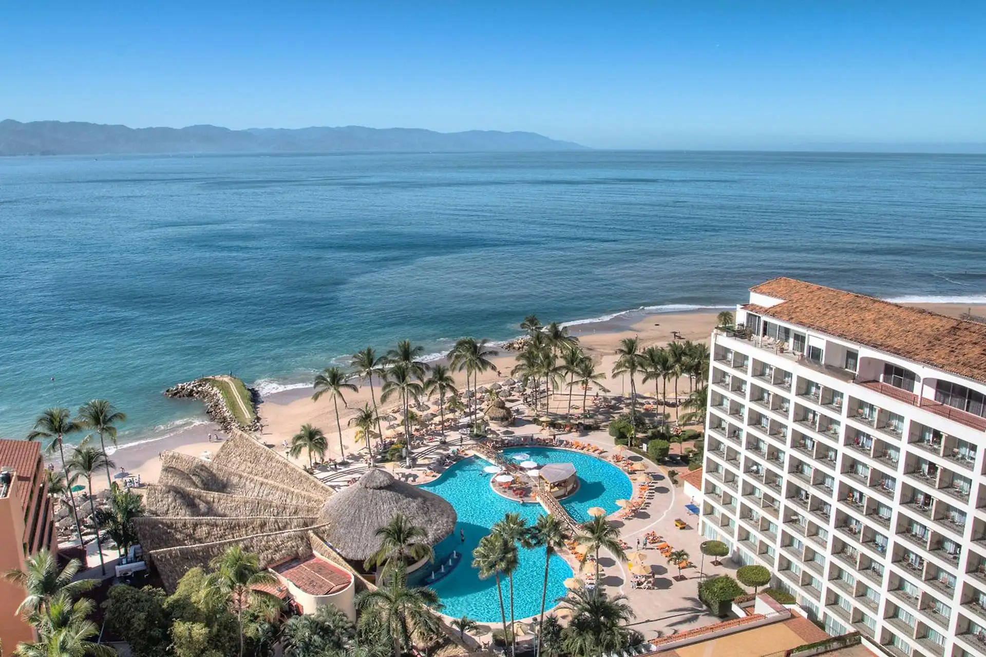 Aerial View of Sunscape Puerto Vallarta Resort and Spa in Puerto Vallarta, Mexico