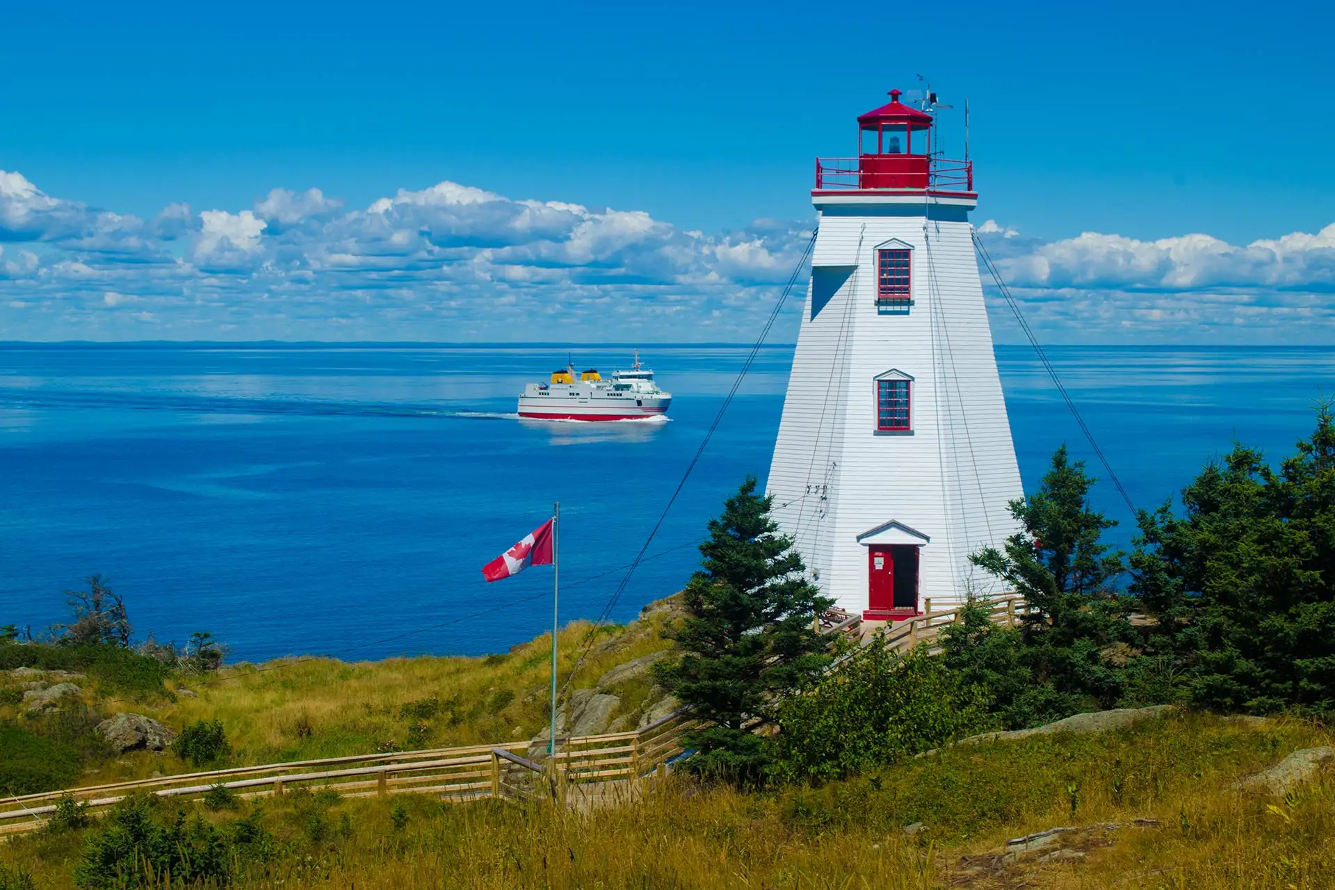 Swallowtail Lighthouse on Grand Manan Island, NB, Canada; Courtesy of VH Creations/Shutterstock