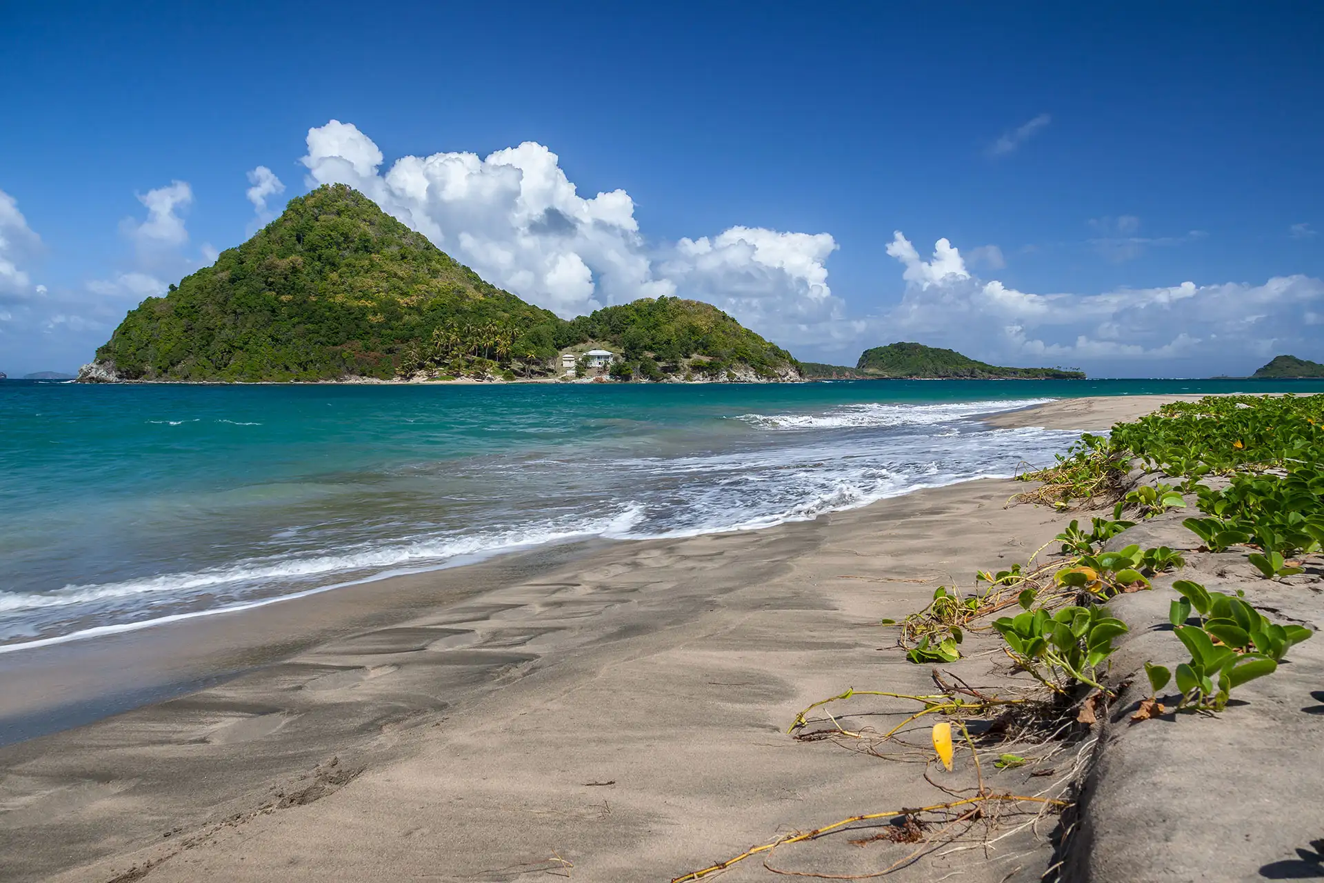 Black-sand beaches in Grenada