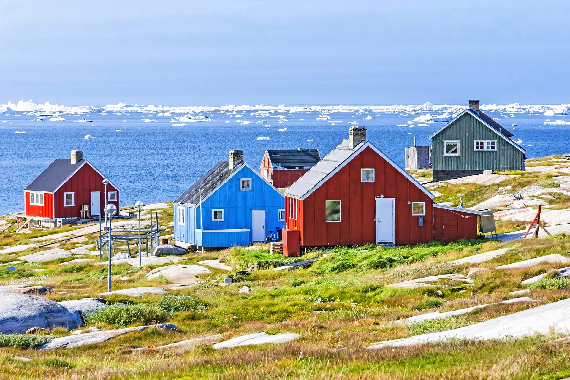 The colorful houses of Rodebay, Greenland
