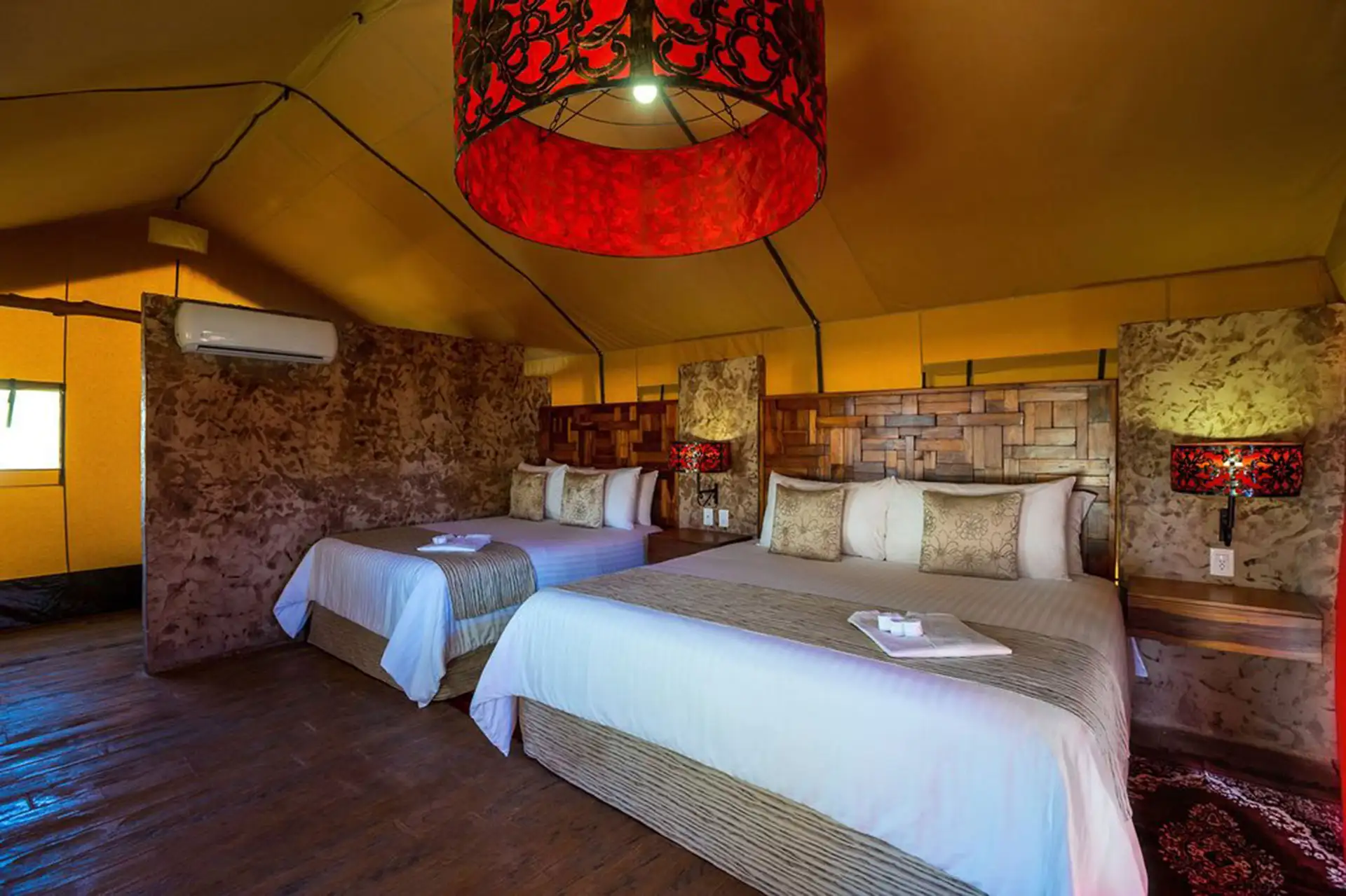 Room at Serenity Eco Luxury Tented Camp in Riviera Maya Mexico 