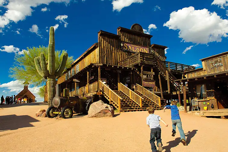 Mammoth Saloon at Goldfield Ghost Town in Mesa, Arizona