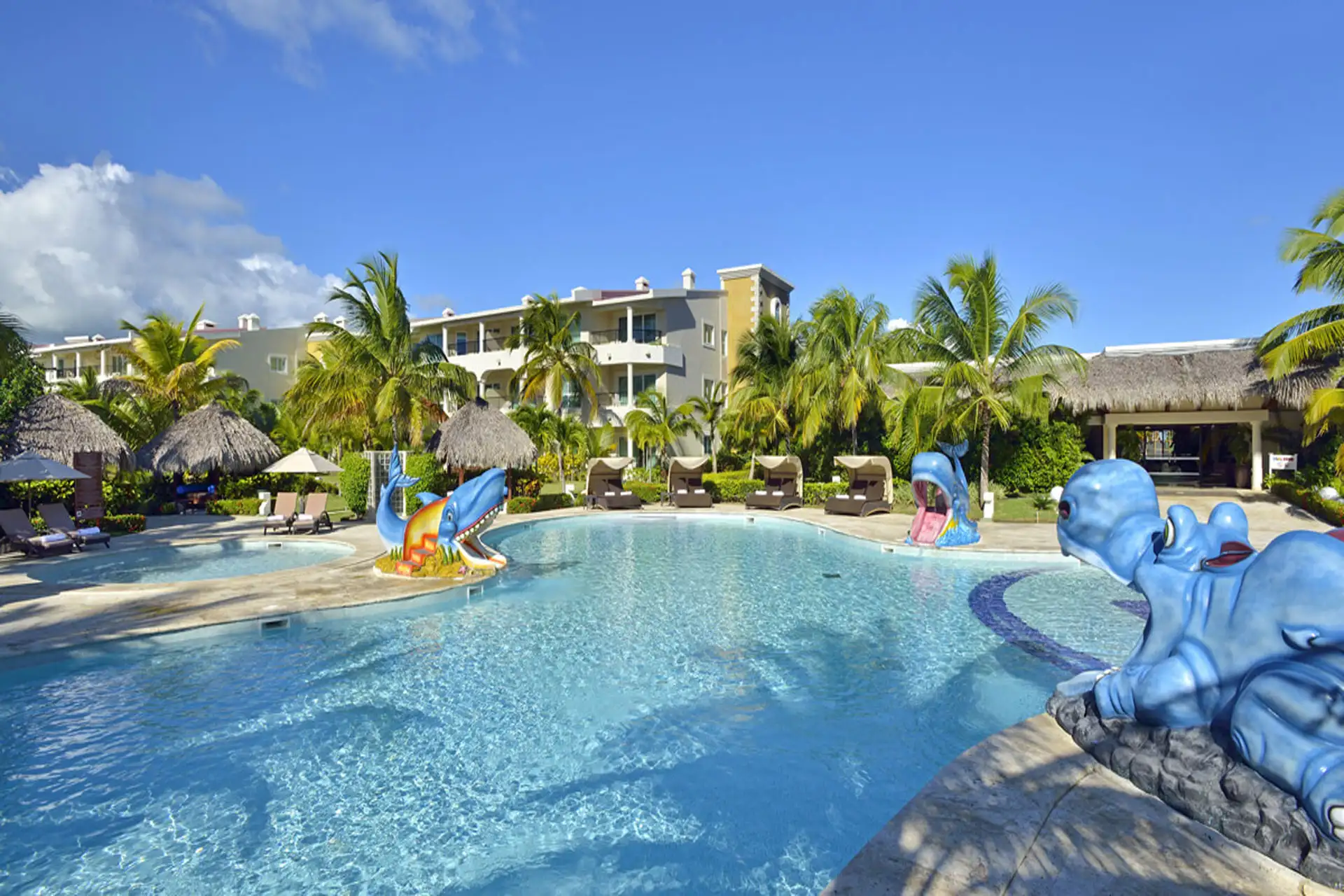 Pool and children's slides at Paradisus Punta Cana Resort
