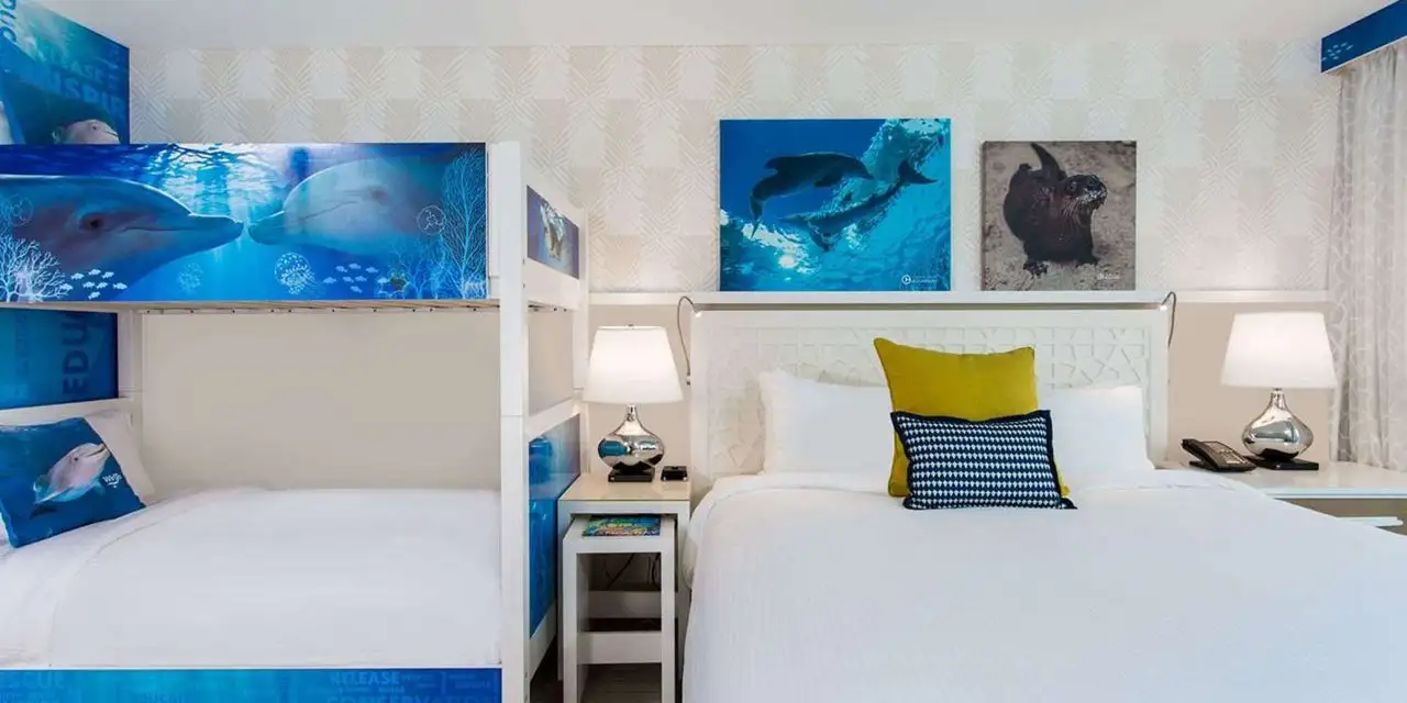 Winter the Dolphin Suite; Courtesy of Wyndham Grand Clearwater Beach