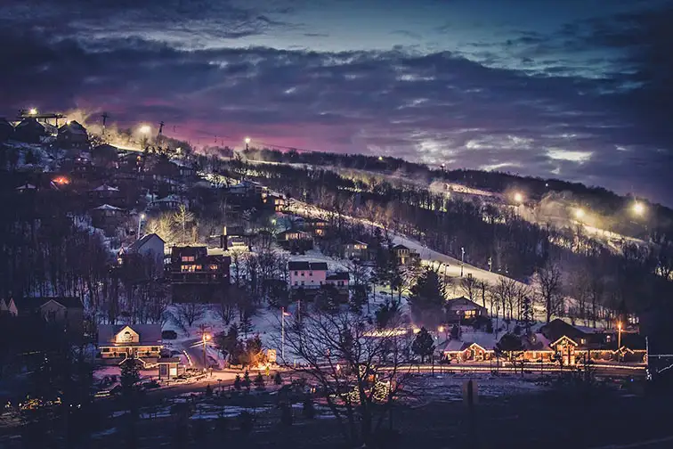 Nighttime at Beech Mountain in North Carolina 