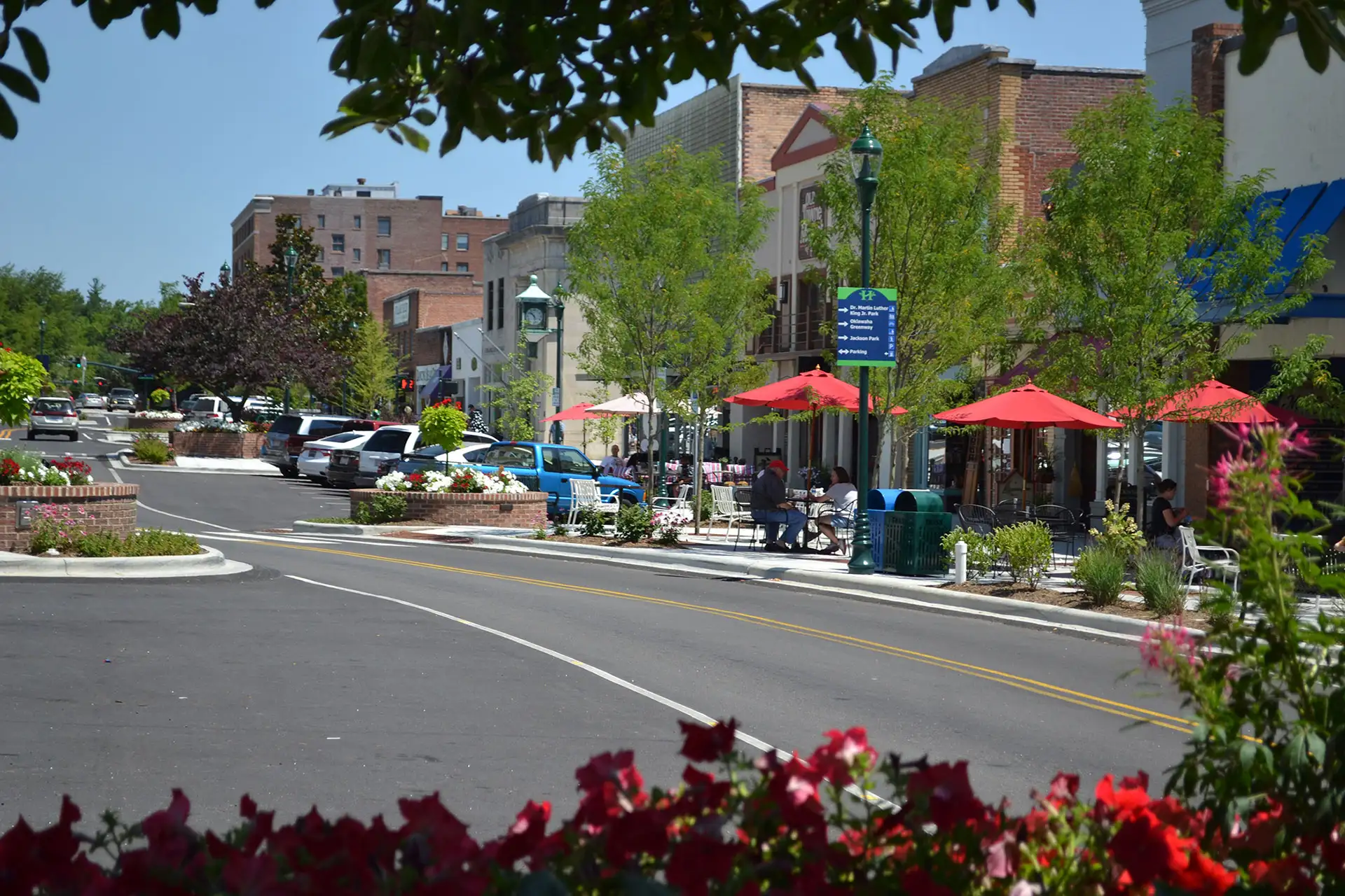 Downtown Hendersonville, North Carolina; Courtesy of Henderson County Tourism Development Authority. 