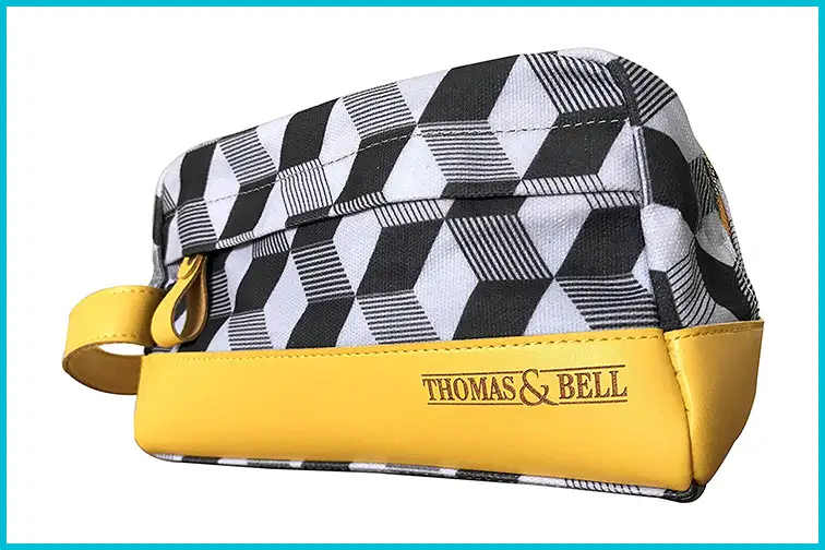 Thomas & Bell Designer Mens Stylish Toiletry Bag; Courtesy of Amazon