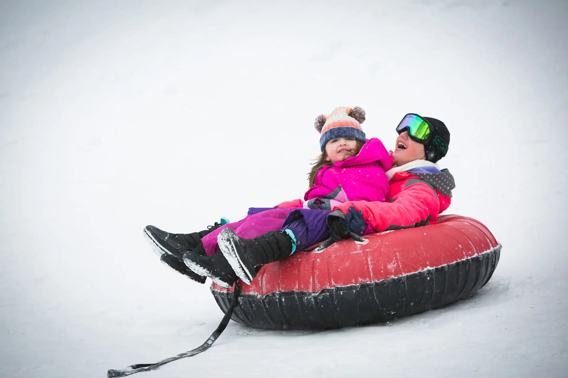 Snow Tubing at Woodloch Pines in the Poconos; Courtesy of Woodloch Pines