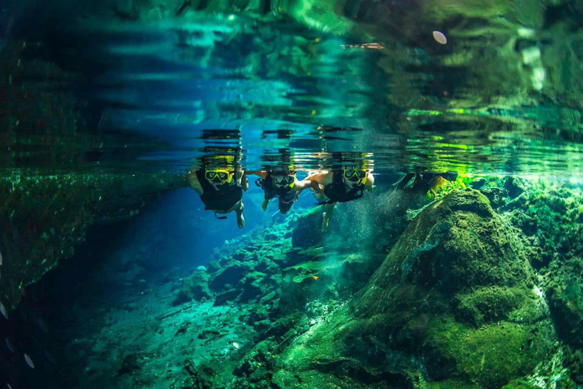 Cave Snorkeling in Tulum, Mexico; Courtesy of AllTournative