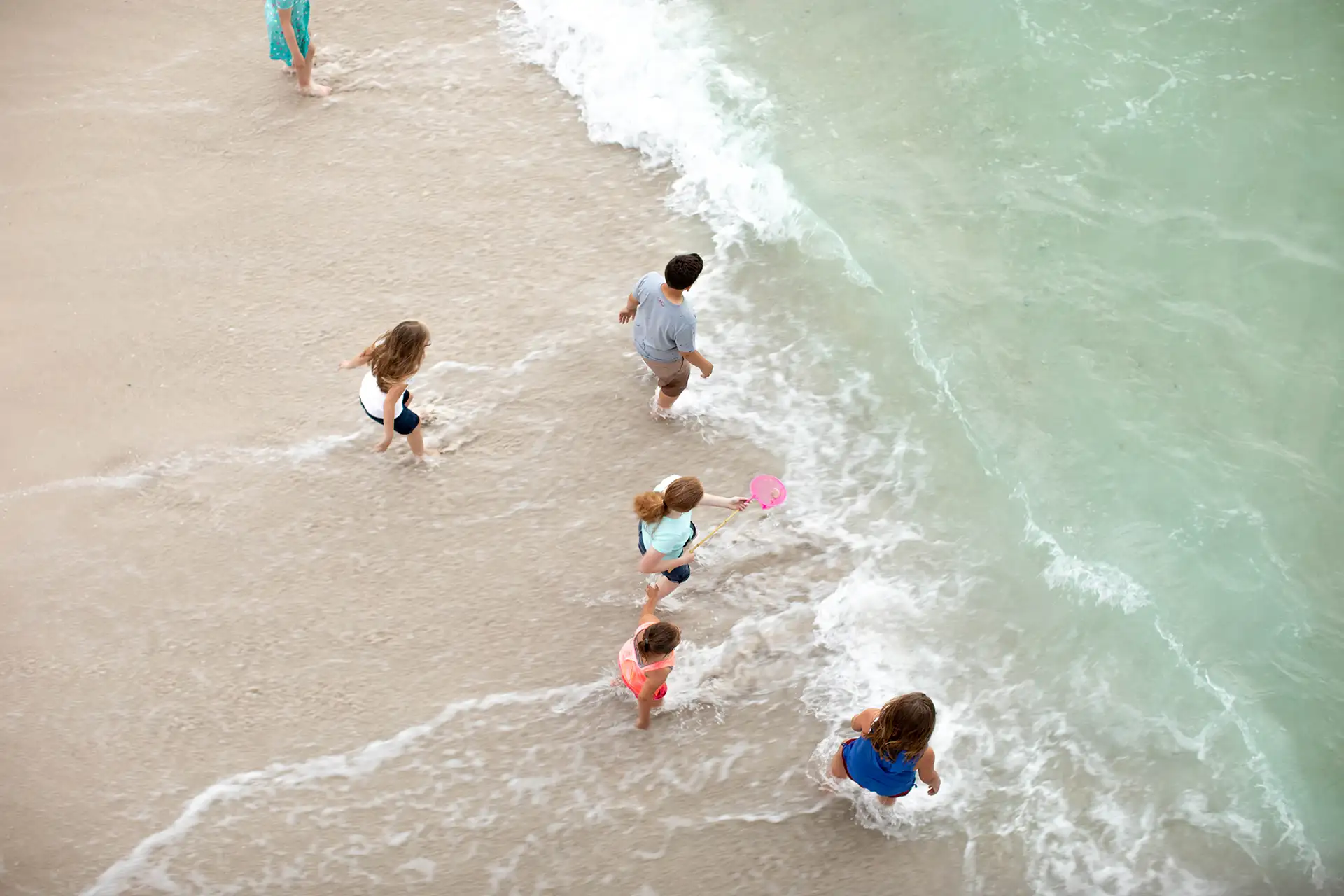 Kids on Beach in Navarre Beach, Florida