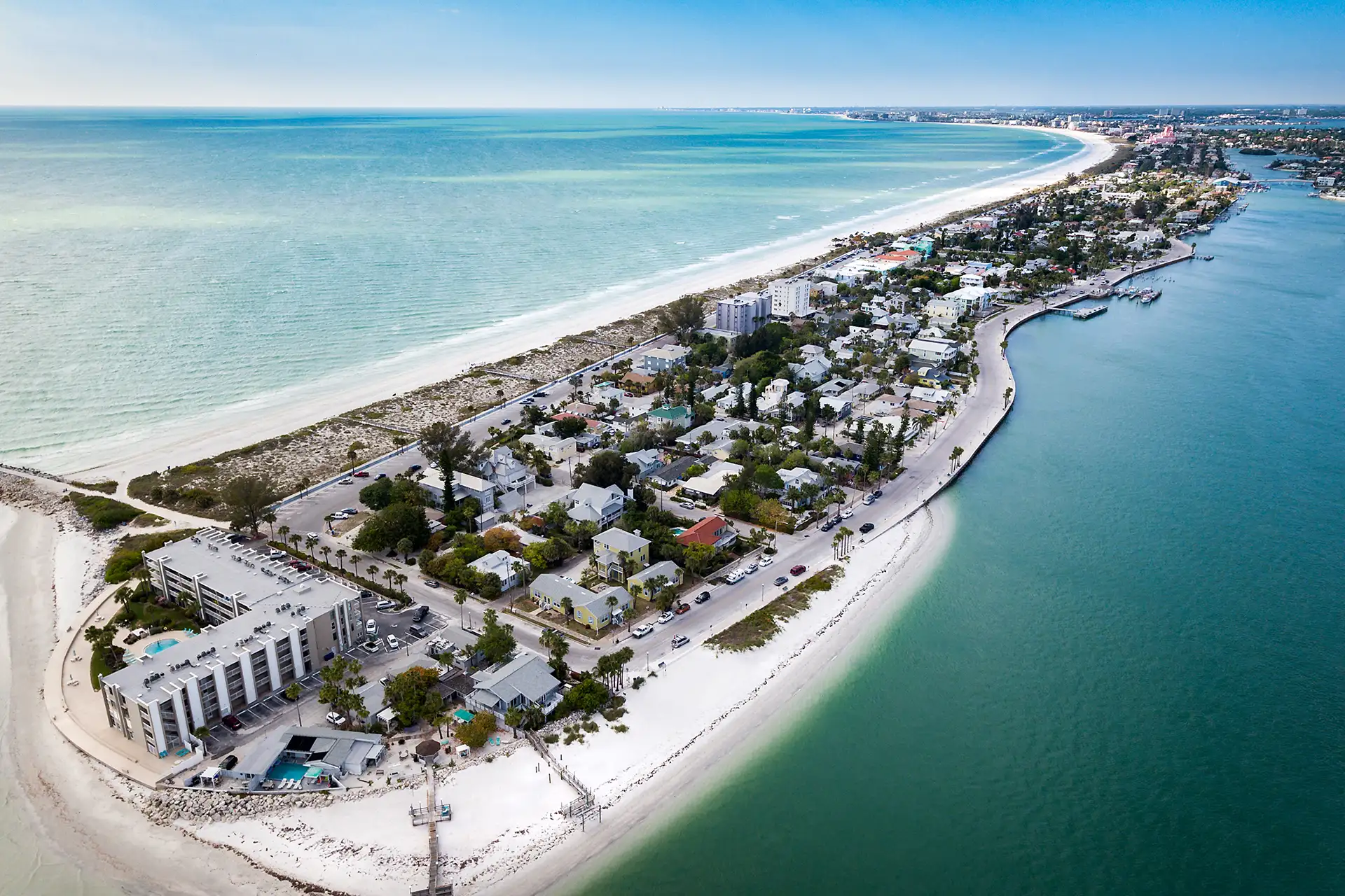 Aerial View of Pass-a-Grille, Florida; Courtesy of Kevin J King/Shutterstock.com