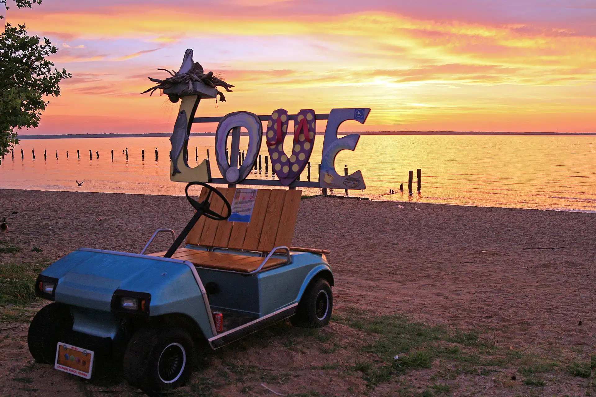 Colonial Beach, Virginia, at Sunset; Courtesy of Mary Carter