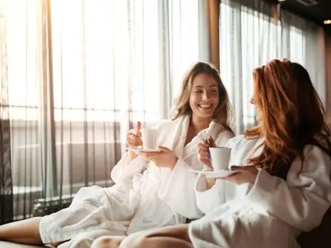 Two Women Relaxing at the Spa; Courtesy of nd3000/Shutterstock.com