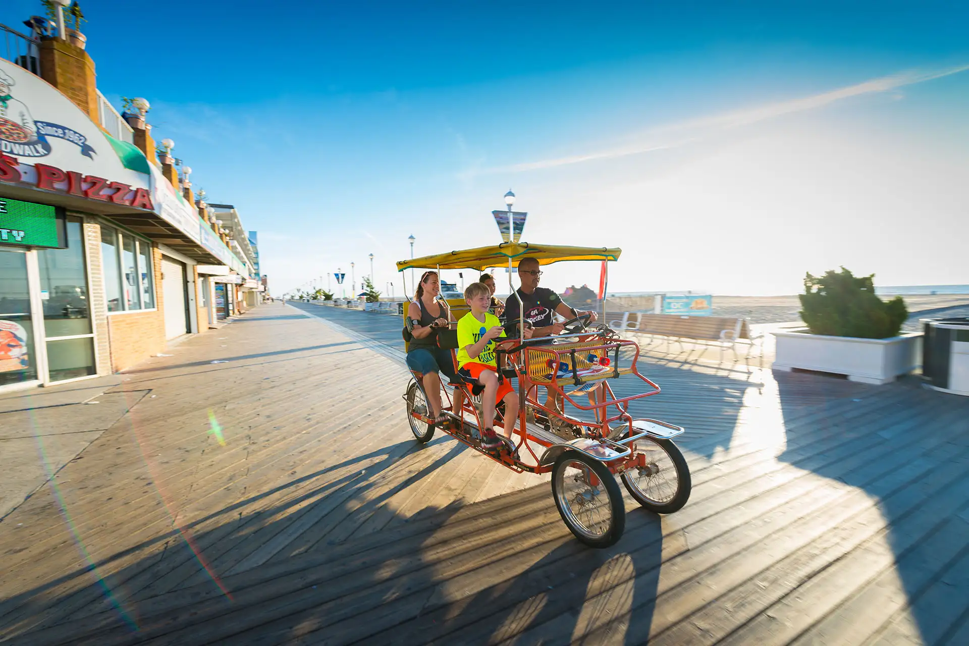 Family on Surry Ride in Ocean City, Maryland