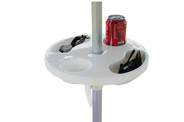 Beach Umbrella Table; Courtesy of Amazon