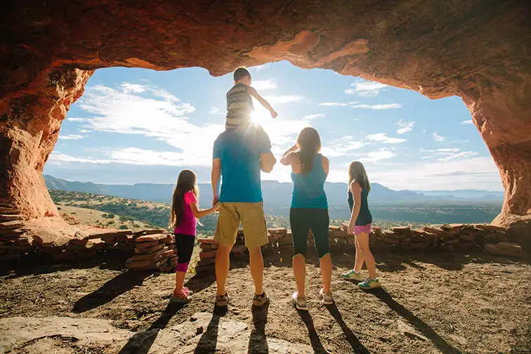 Family in Sedona, Arizona