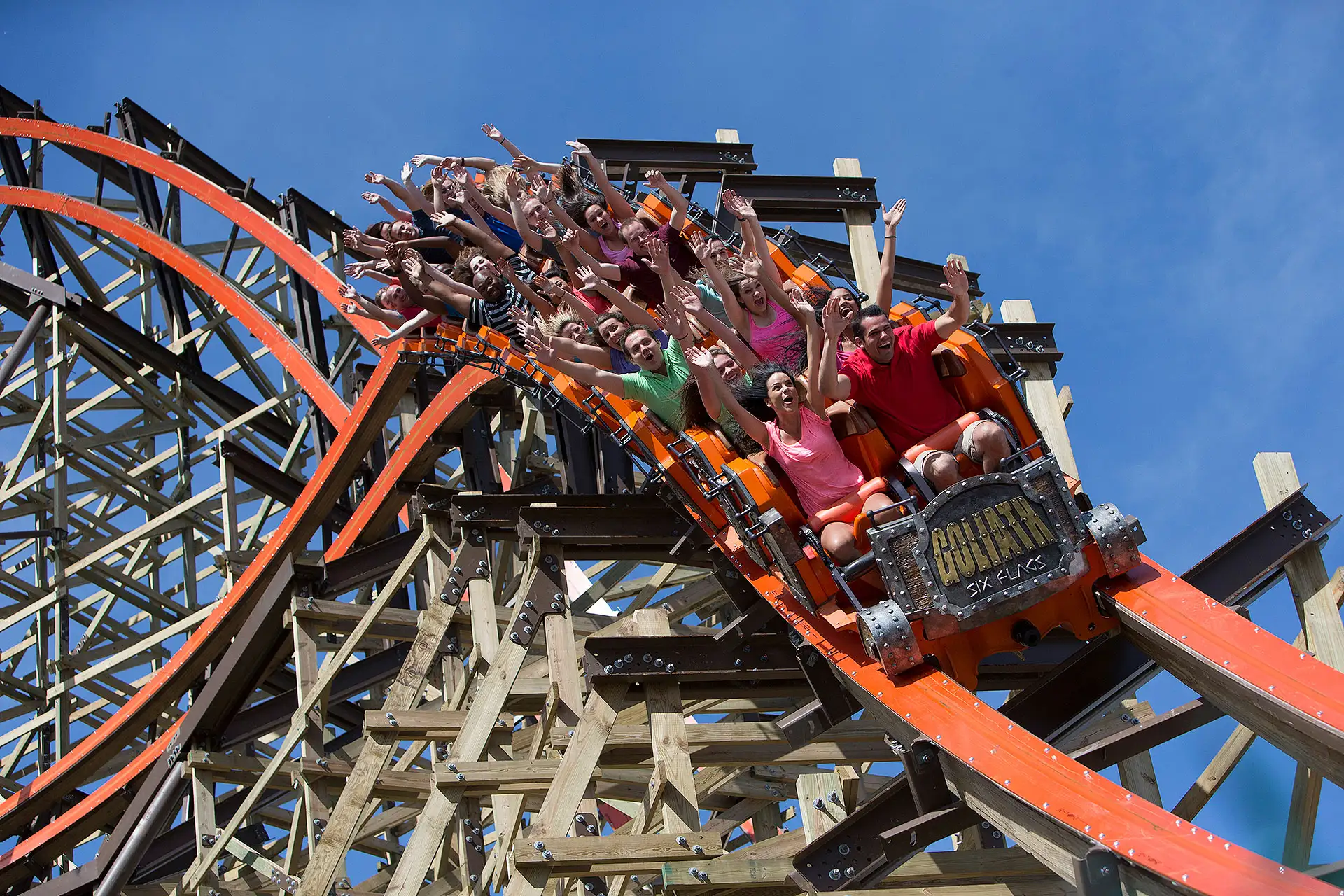 Goliath Roller Coaster; Courtesy of Six Flags Great America