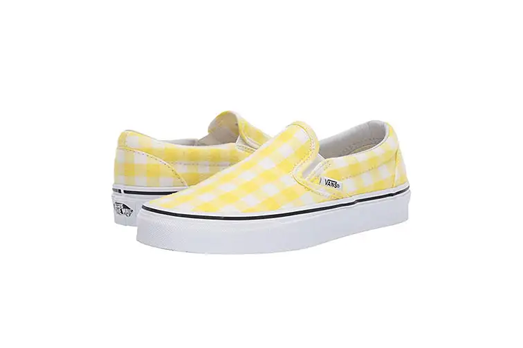 Vans Slip-On Core Classics in Yellow and White Checkers