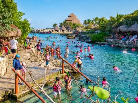 Snorkeling at XCaret park on the Mayan Riviera; Courtesy Kamira/Shutterstock