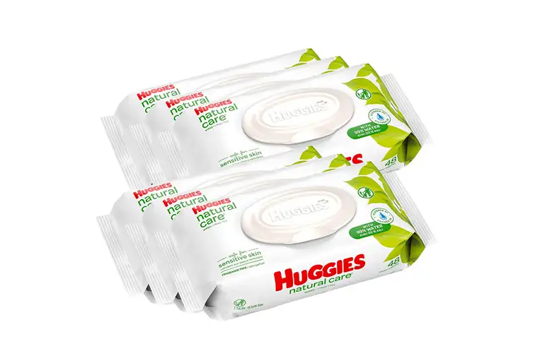 HUGGIES Natural Care Unscented Baby Wipes; Courtesy of Amazon