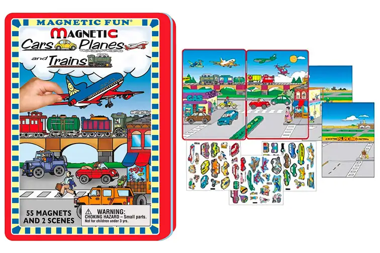Magnetic Fun—Cars Planes and Trains; Courtesy of Amazon