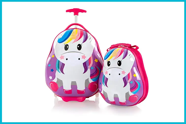 Unicorn luggage for kids