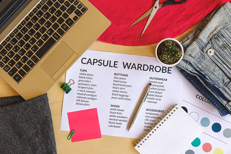 Capsule wardrobe list; Courtesy of maicasaa/Shutterstock