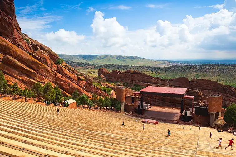 Denver red rocks amphitheater; Courtesy Shutterstock