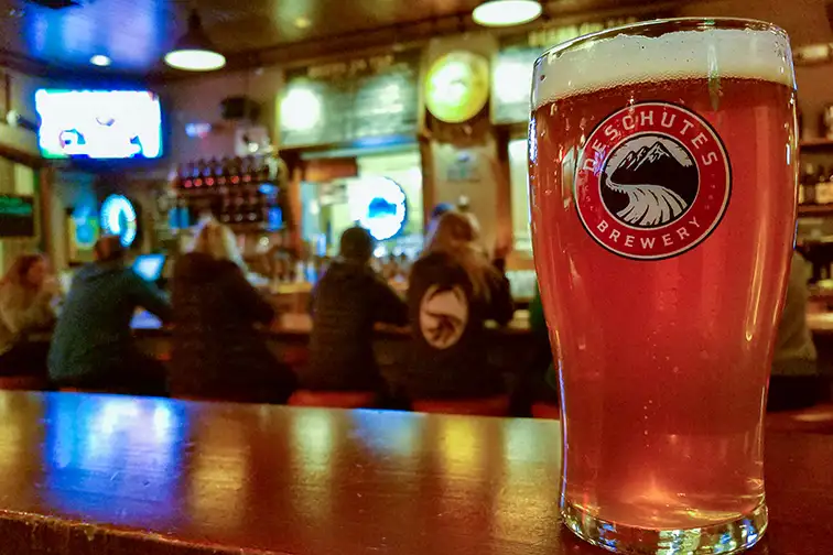 Fresh beer at the renowned Deschutes Brewery; Courtesy of Tyler W. Stipp/Shutterstock