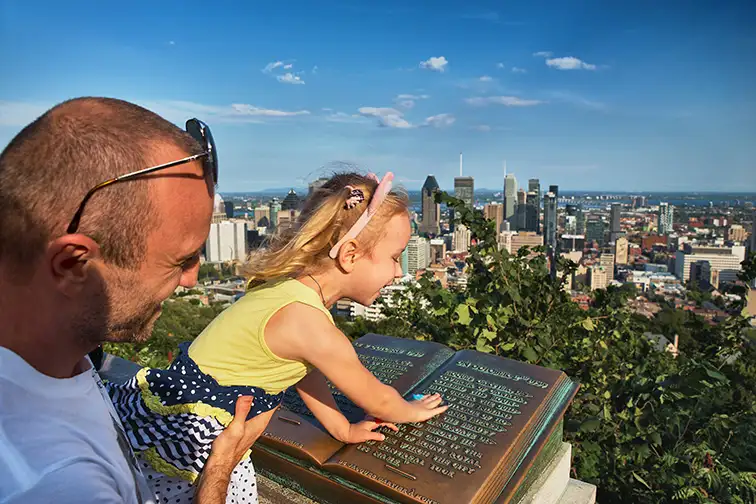 father daughter on Mount Royal in Montreal; Courtesy of Bondarenco Vladimir/Shutterstock