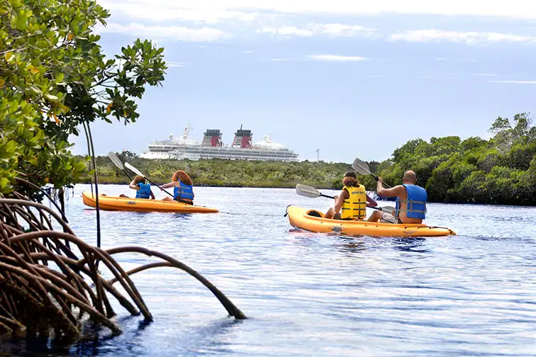 Family Kayaking at Disney's Castaway Cay