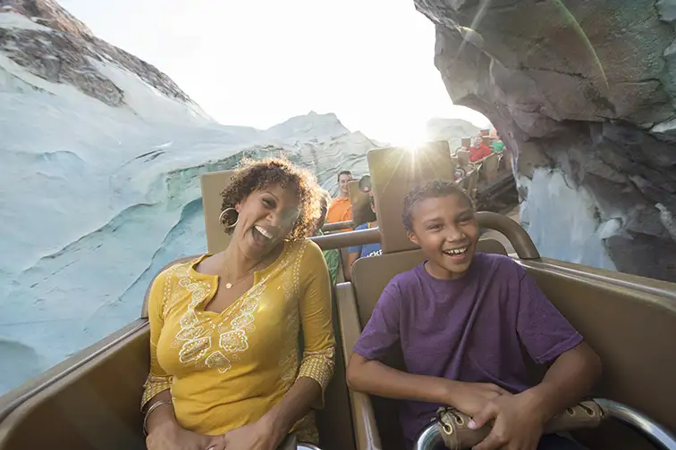 The fearsome legend of the yeti comes to life in this thrill attraction — Expedition Everest — at Disney’s Animal Kingdom; Courtesy of Walt Disney World