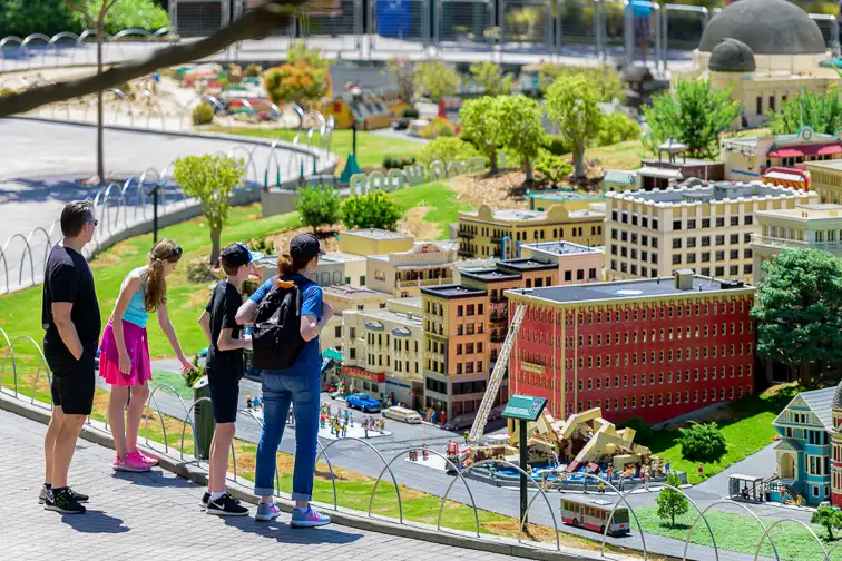 Miniland is a theme park in Legoland California located in Carlsbad based on the Lego toy brand; Courtesy of Hayk_Shalunts/Shutterstock