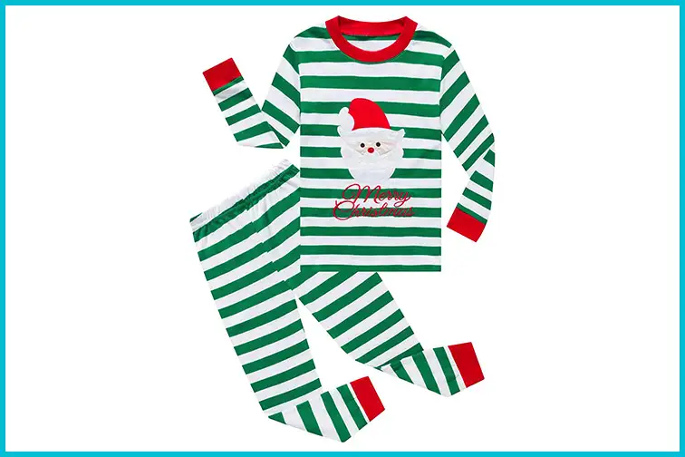Kiki Zoe Long Sleeve Christmas Pajamas Sets ; Courtesy of Amazon