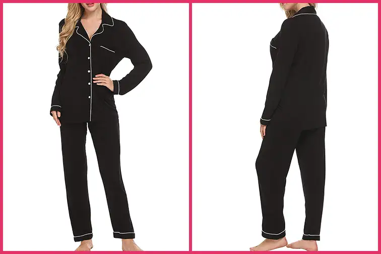 Ekouaer Pajamas Set Long Sleeve Sleepwear; Courtesy of Amazon