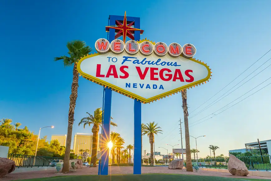 The Welcome to Fabulous Las Vegas sign in Las Vegas ; Courtesy of f11photo /Shutterstock
