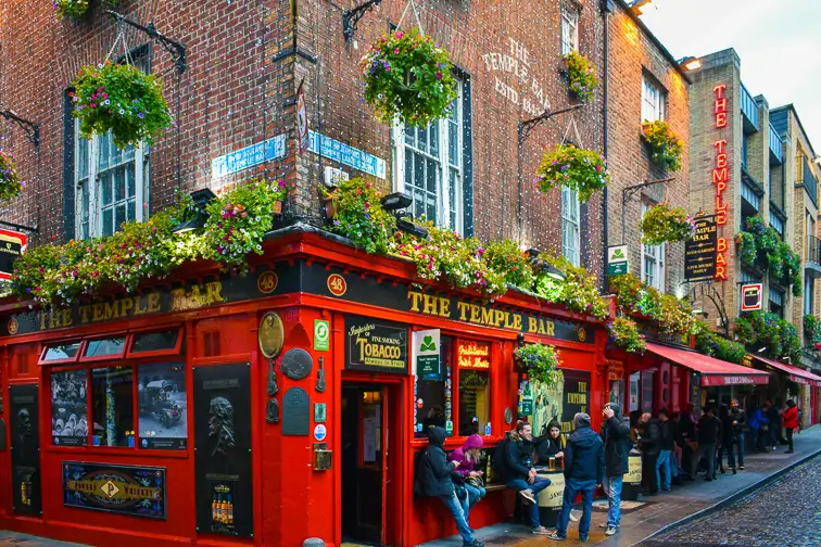 Temple Bar in Dublin; Courtesy of Dave Parfitt