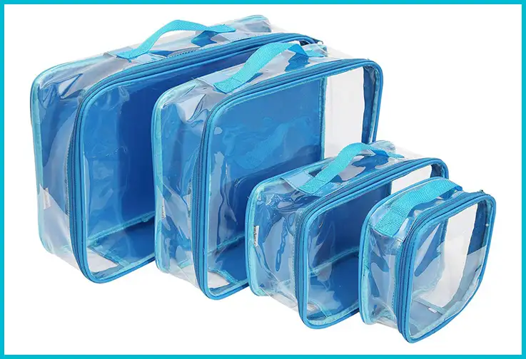 EzPacking Clear Packing Cubes; Courtesy of Amazon