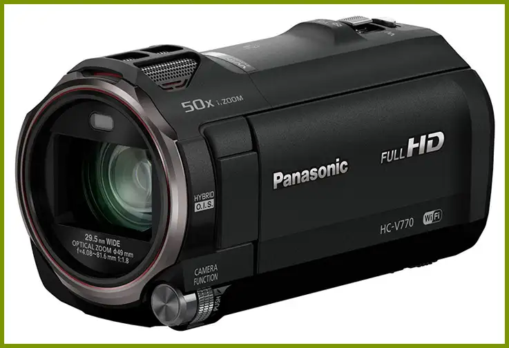 Panasonic HC-V770 Full HD Camcorder; Courtesy Amazon