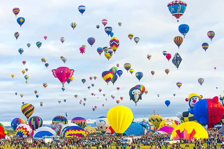 Albuquerque, New Mexico Balloon Fiesta; Courtesy of Gary L. Brewer/Shutterstock