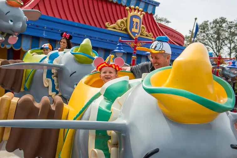 Fun with Little Ones on Dumbo the Flying Elephant; Courtesy Disney