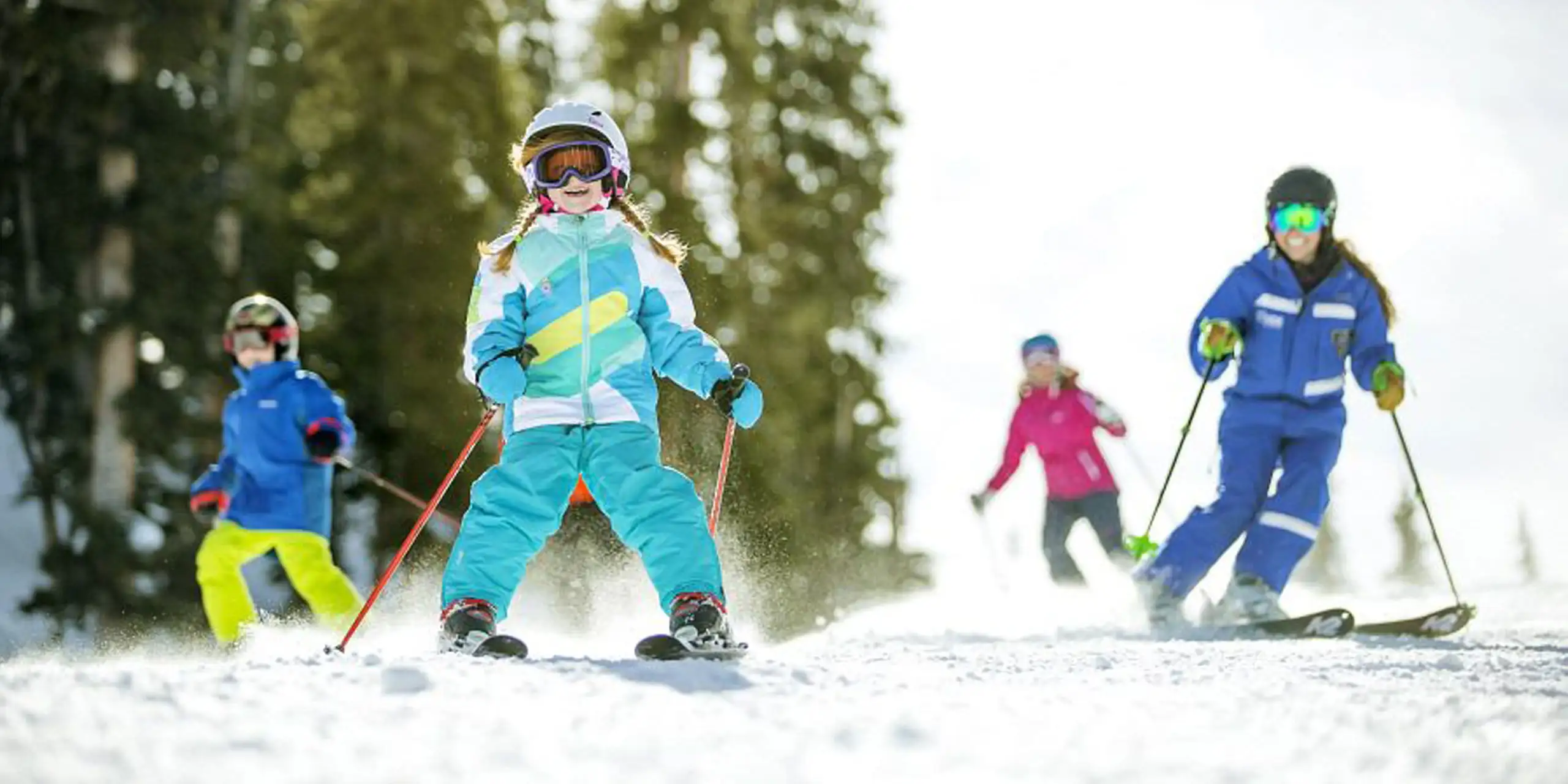 Kids skiing at Keystone Resort in Colorado; Courtesy of Vail Resorts/Daniel Milchev