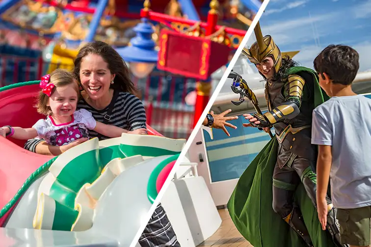 Toddler Rides at Disney World vs. Marvel Day at Sea on Disney Cruise Line