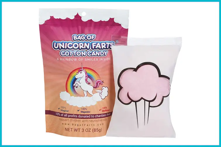 Bag of Reindeer Farts Cotton Candy; Courtesy Amazon