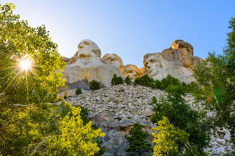 Mount Rushmore National Memorial in the Black Hills National Forest, South Dakota; Courtesy AMB-MD Photography/Shutterstock