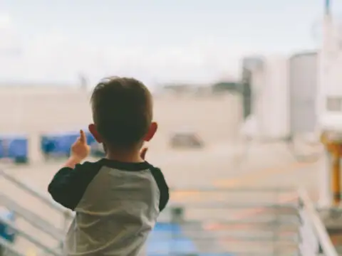 Little Boy at Airport