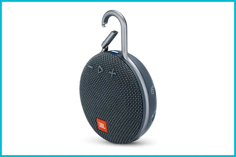 JBL Clip 3 Waterproof Bluetooth Travel Speaker; Courtesy Amazon