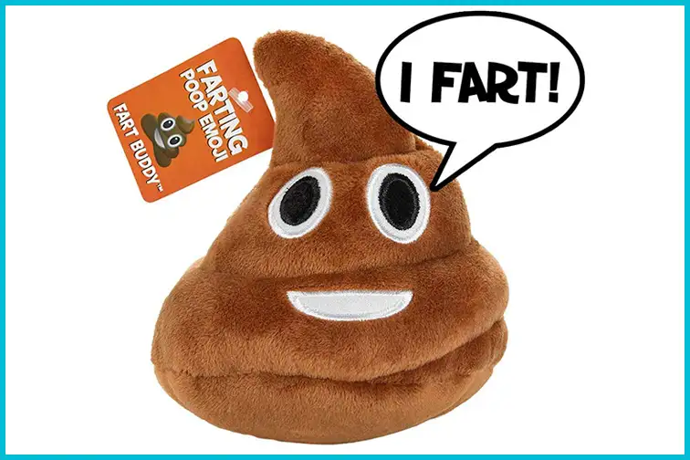 Poop Emoji Farting Plush Toy; Courtesy Amazon