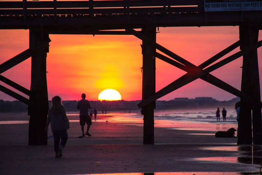 sunrise on the beach in Isle of Palms, SC; Courtesy CJ Sugg/Shutterstock